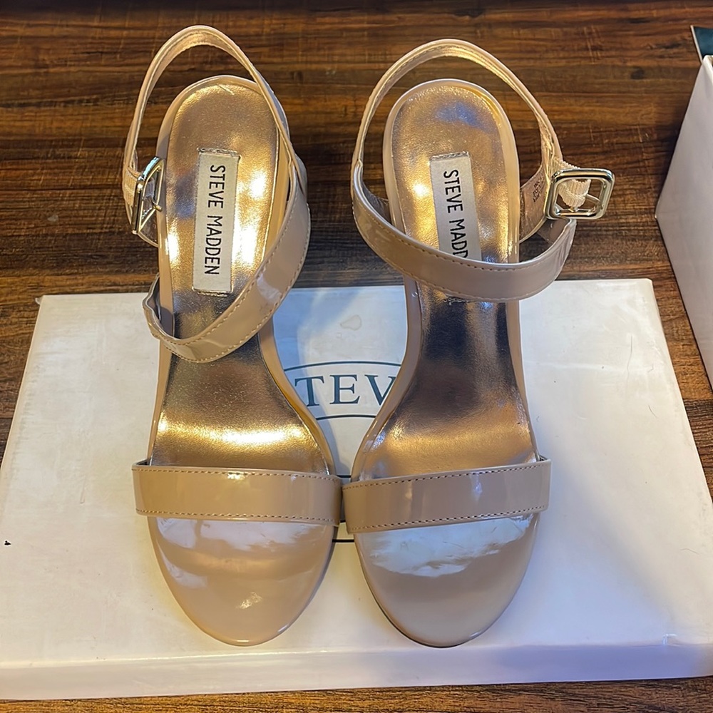Steve Madden, size 7, open toed heels- never wore